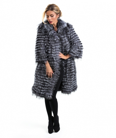 Меховое пальто из чернобурки "Николь"